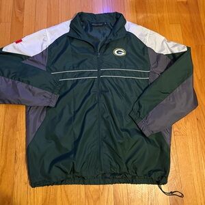 Vintage Green Bay Packers Windbreaker Jacket